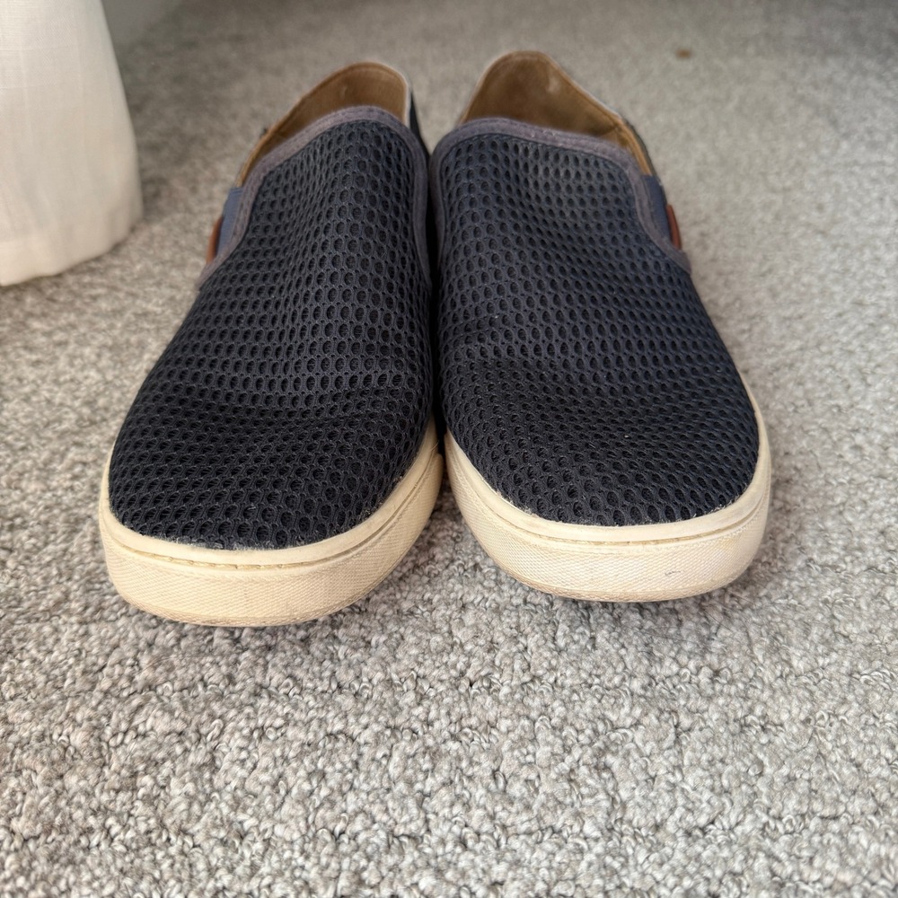 Olukai Pehuea Women's Navy Mesh Slip On Casual Comfort Shoes US 8.5 EU 38.5 - Picture 3 of 7